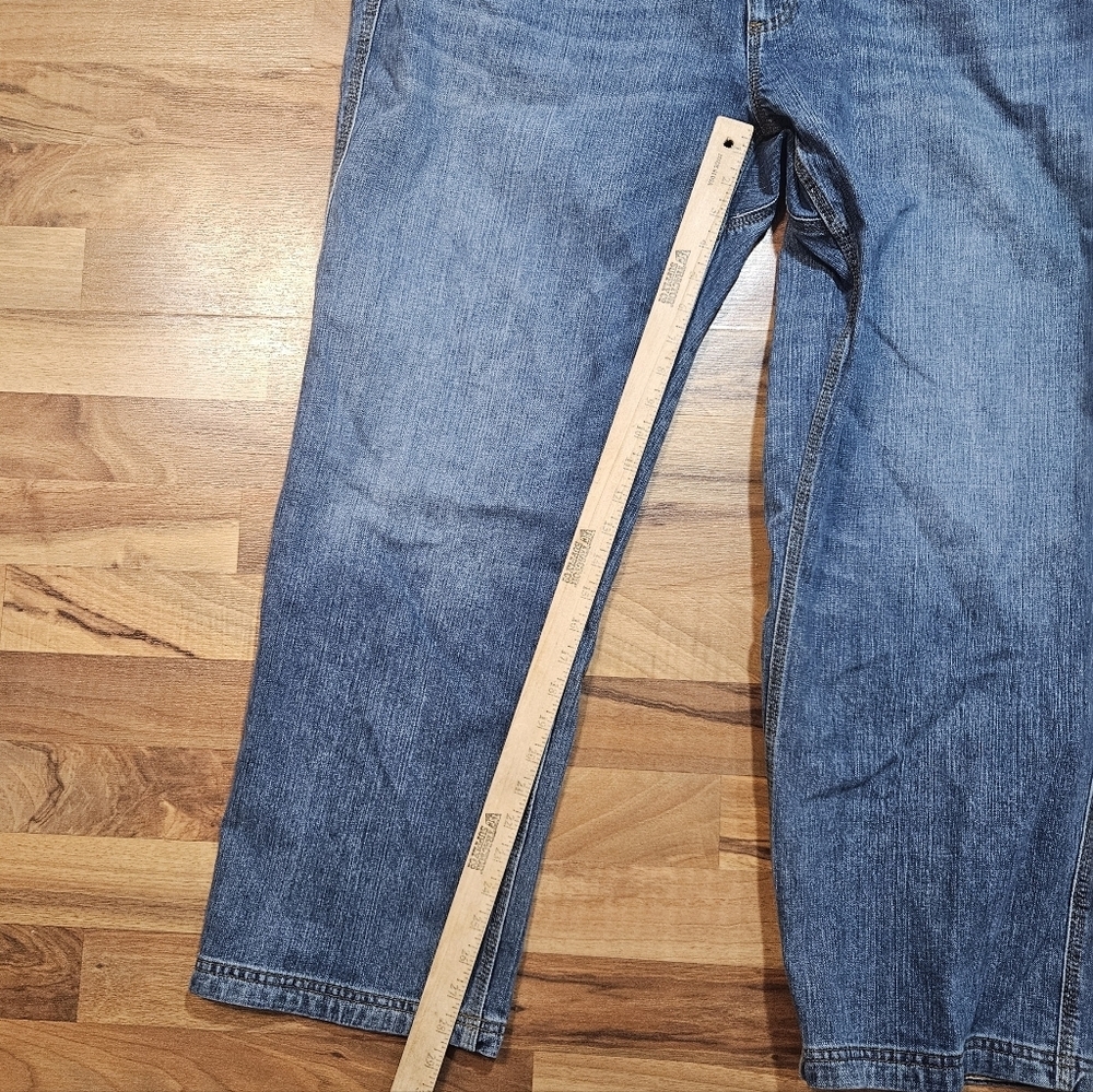 Duluth Trading Co Flex Ballroom Jeans 44x30 Men’s Relaxed Workwear Denim Blue - Picture 10 of 11